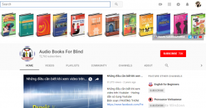 Audio Books For Blind - website học tiếng Anh